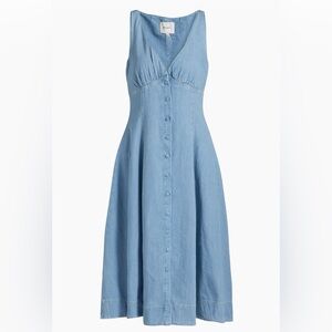 Reformation Sebastien Denim Midi Dress